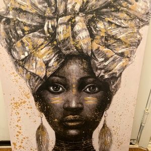 A painting of an African queen